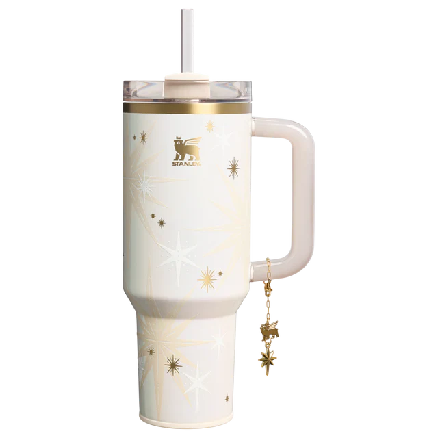 Stanley Starlight Shimmer 40 oz Quencher Luxe H2.O FlowState™ Tumbler | Holiday Limited Edition