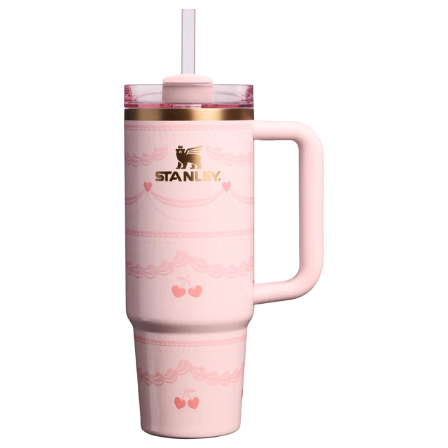 Stanley Valentine's Day 30 oz Quencher H2.O FlowState™ Tumbler | Pink & Red Velvet Cake