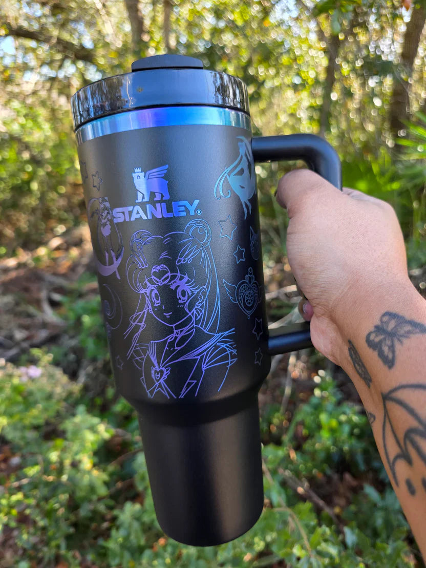 Sailor Girl Stanley Engraved Tumbler 40oz – Nautical Anime Fan Gift