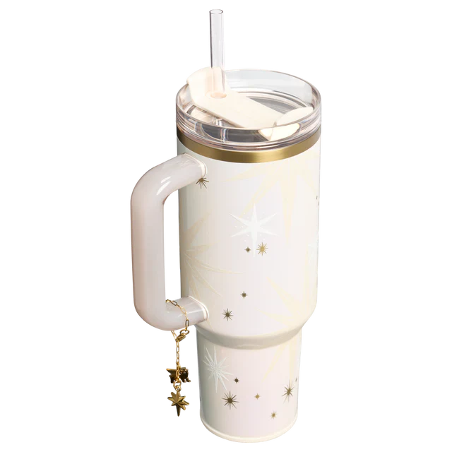 Stanley Starlight Shimmer 40 oz Quencher Luxe H2.O FlowState™ Tumbler | Holiday Limited Edition