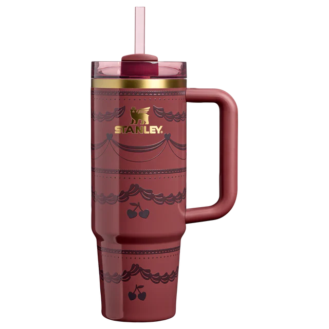 Stanley Valentine's Day 30 oz Quencher H2.O FlowState™ Tumbler | Pink & Red Velvet Cake